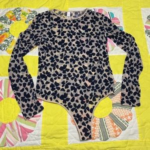 Victoria’s Secret mesh flower bodysuit